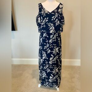 Navy Floral Maxi Dress